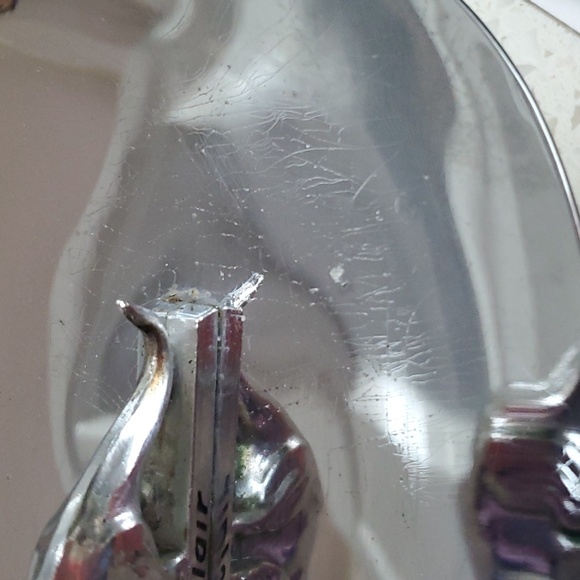 Sinclair Dino Dinosaur Oil Advertising Ashtray Chrome vintage antique - Picture 15 of 17